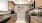 kitchen with brown wooden cupboards